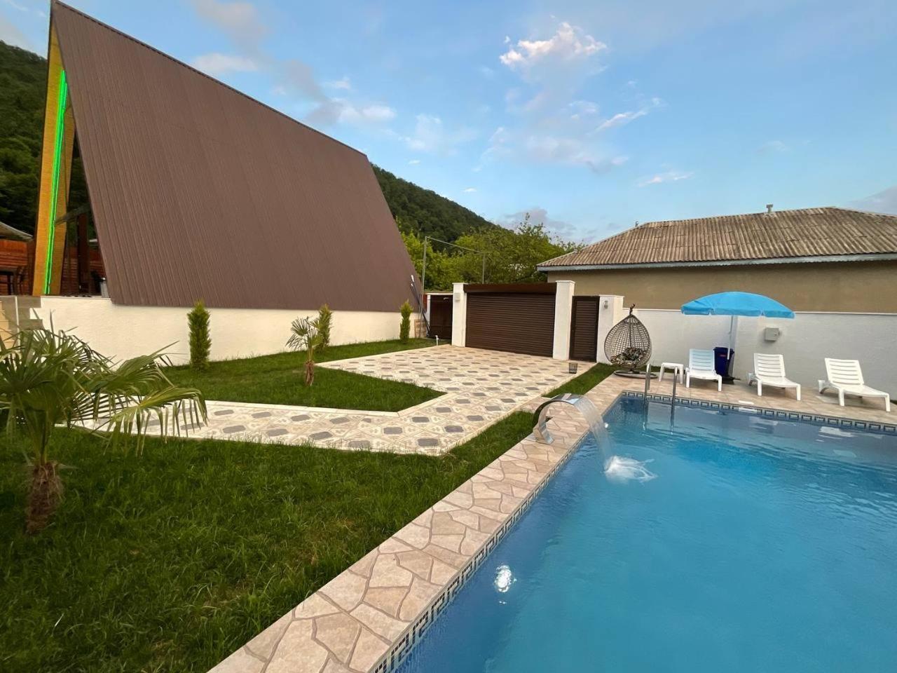 3Gozel Aframe Villa Gabala Exteriör bild